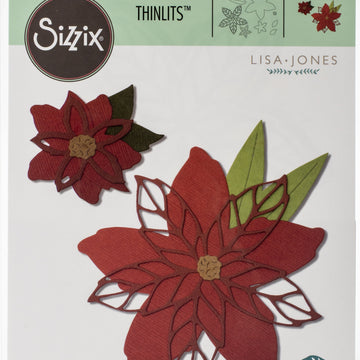 Sizzix Thinlits Dies By Lisa Jones - Poinsettia