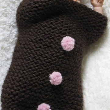 Cherry Chocolate Baby Cocoon, Hat Plus POD