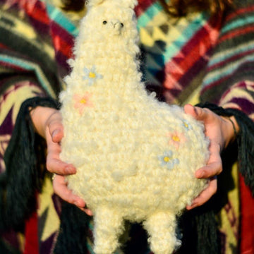 Big curly alpaca toy