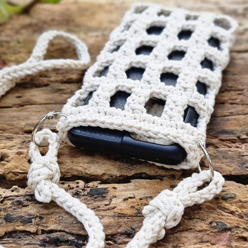 Mobile phone crossbody shoulder bag crochet pattern T29