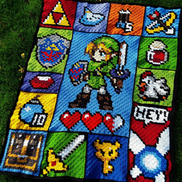 The Legend of Zelda inspired graph for C2C blanket