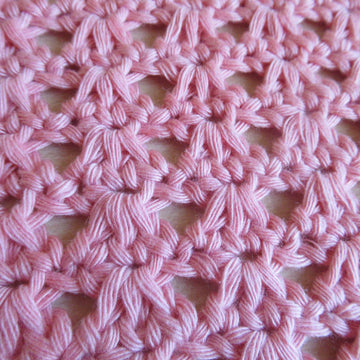 Tunisian Lacy Shells Washcloth