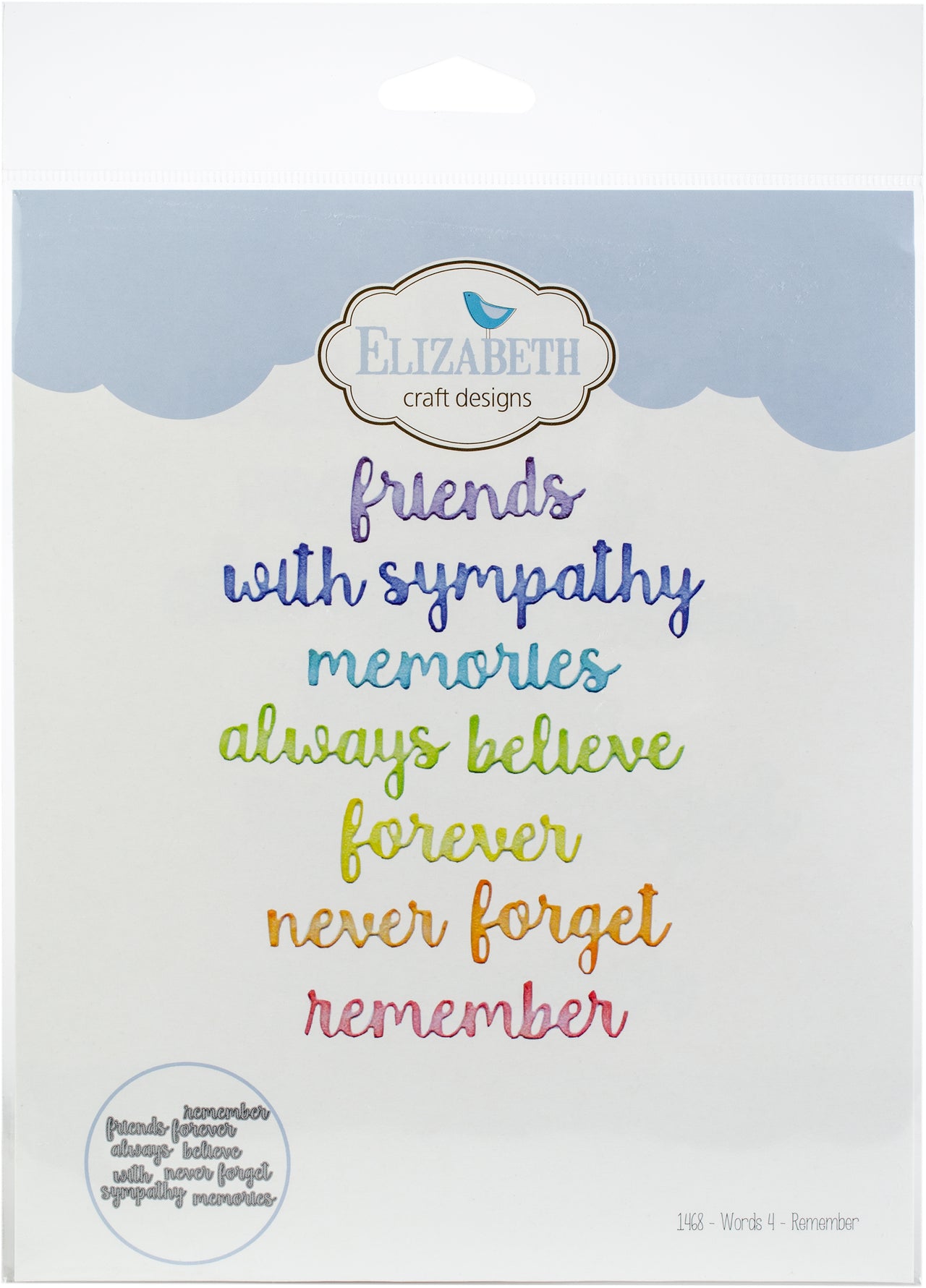 Elizabeth Craft Designs Elizabeth Craft Metal Die - Words 4-Remember