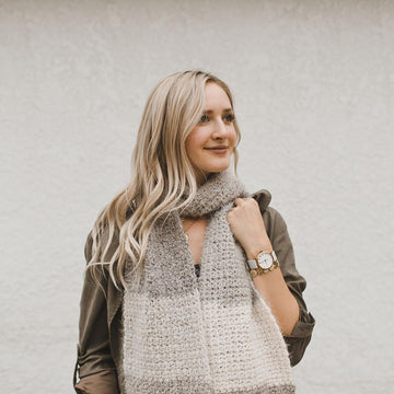 Caron Latte Scarf