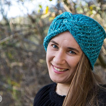 Diagonal Textured Ear Warmer