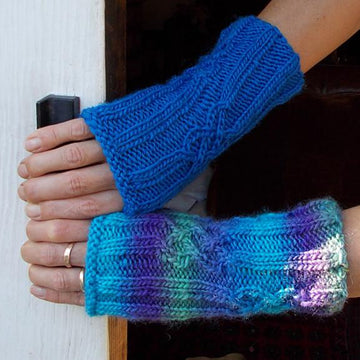 Rib & Braid Mitts