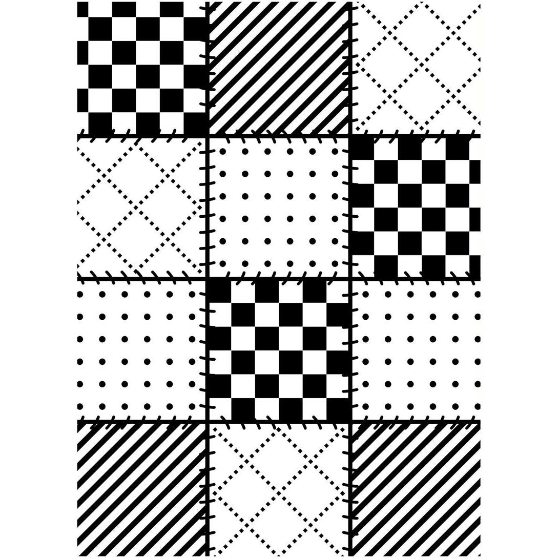Darice Embossing Folder 4.25"X5.75" - Quilt Blocks