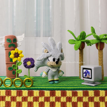 Silver the Hedgehog Amigurumi Crochet Pattern – PDF Digital Download (English)