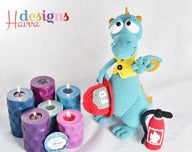 Blummy the Fireman Dragon - HavvaDesigns