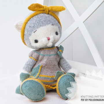 Knitting Pattern Doll Clothes, Outfit Betty for 40 cm doll