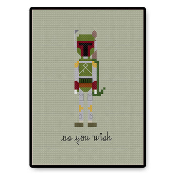 Boba Fett - PDF Cross Stitch Pattern