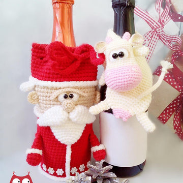 282 Bull and Cow bottle scarf
