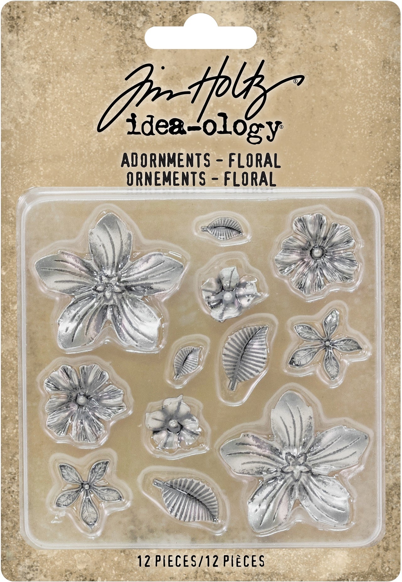 Advantus Idea-Ology Metal Adornments 12/Pkg - Floral