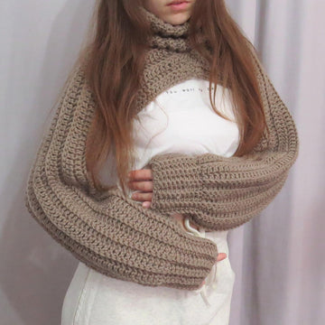 Shrug turtle neck sweater