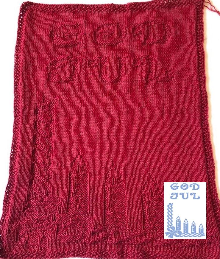 Nr. 390 26. Lights God Jul guest towel