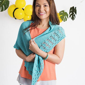 Blue Surf Shawl