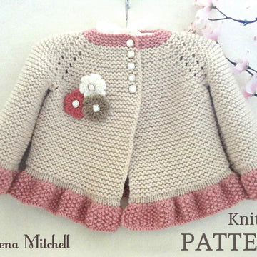 Knitting PATTERN Baby Jacket Baby Cardigan Anna