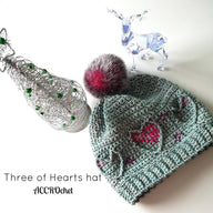 Three of Hearts hat