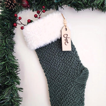 Stacked Diamonds Christmas Stocking