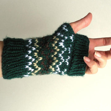 Fits Like a Glove: Fingerless Glove with Fair Isle
