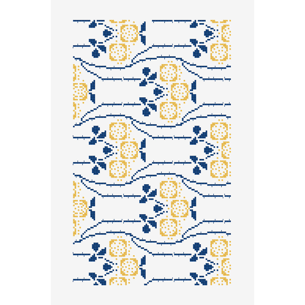 Decorative French Flowers in DMC - PAT0720 - Downloadable PDF