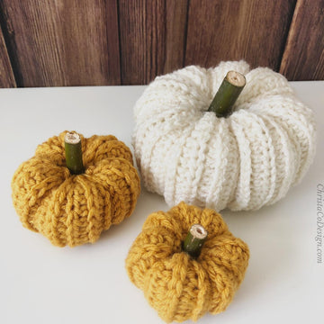 Ribbed Crochet Pumpkin