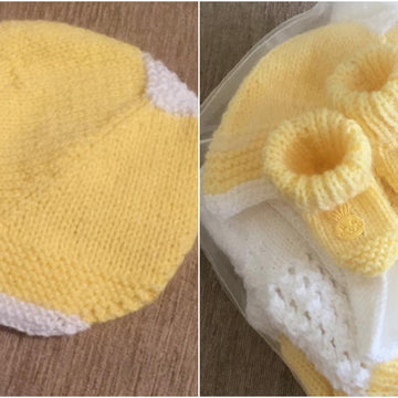 Baby Helmet and Booties 0-3mths and 3mths plus