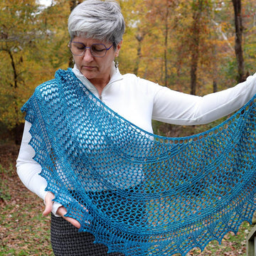 Meshing Around Shawl