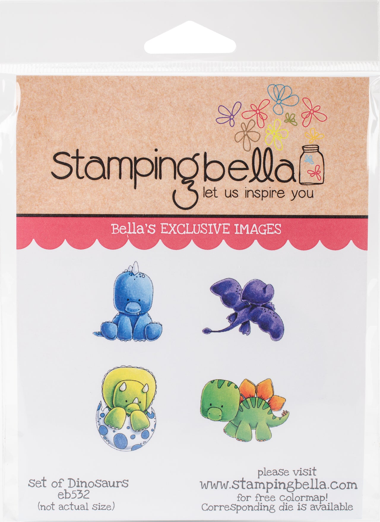 Stamping Bella Cling Stamps - Dinosaurs