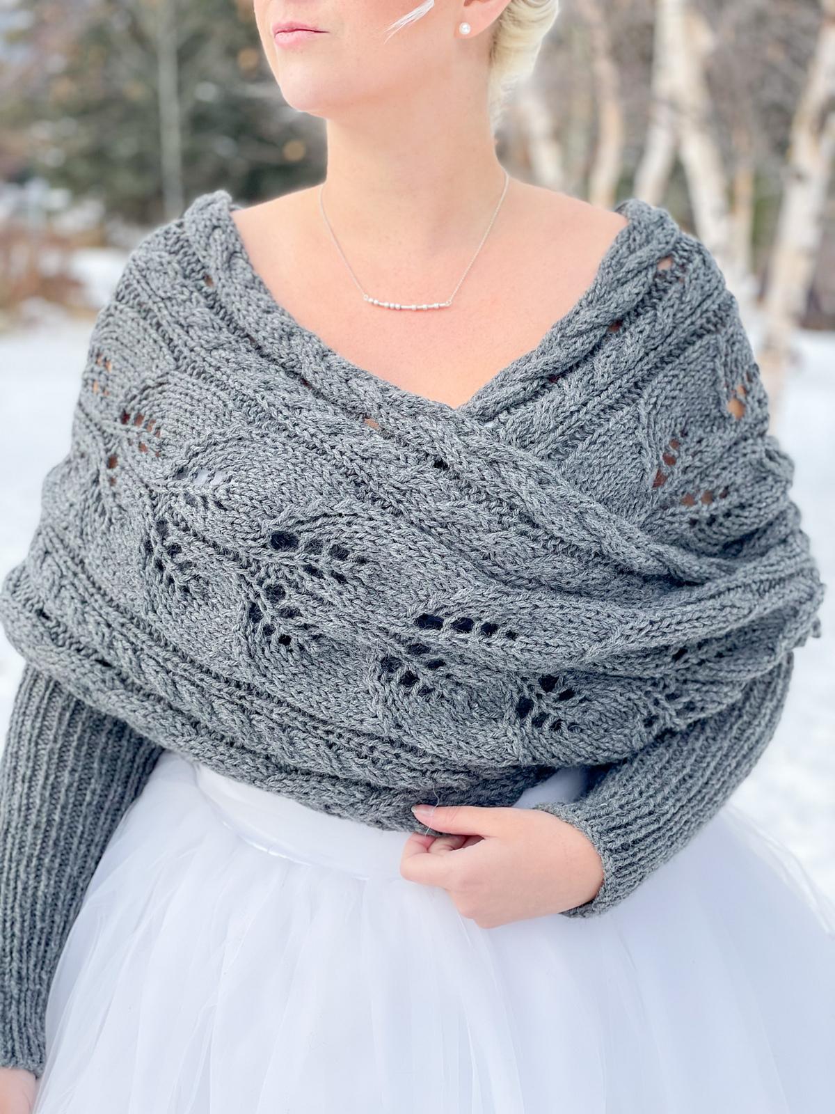 Wrapped Up In Cables Sweater Scarf