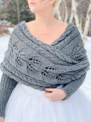 Wrapped Up In Cables Sweater Scarf