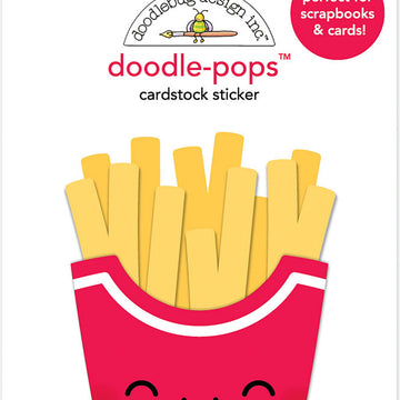 Doodlebug Doodle-Pops 3D Stickers - Fry Day