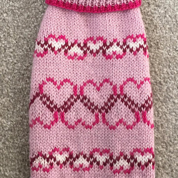Dog Sweater with Hearts