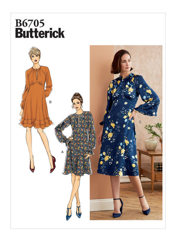 Butterick Misses' Dress B6705 - Sewing Pattern