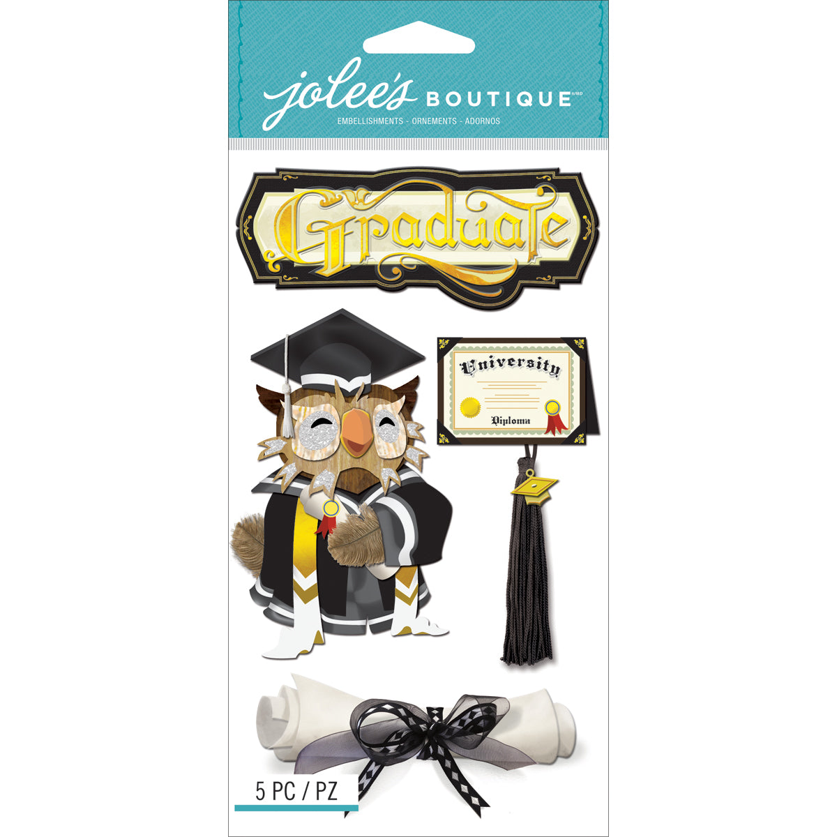 Jolee's Le Grande Dimensional Stickers - Graduation