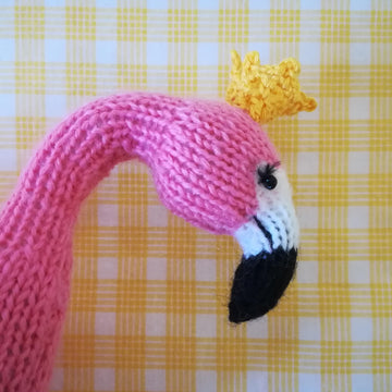 Knitting Pattern  pink flamingo