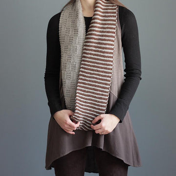 Stripe & Basket Cowl