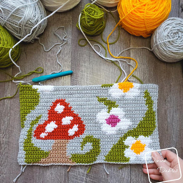 'Shrooms and Blooms Wall Hanging