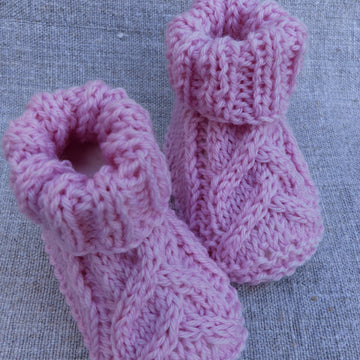Babyschuhe Verzopft