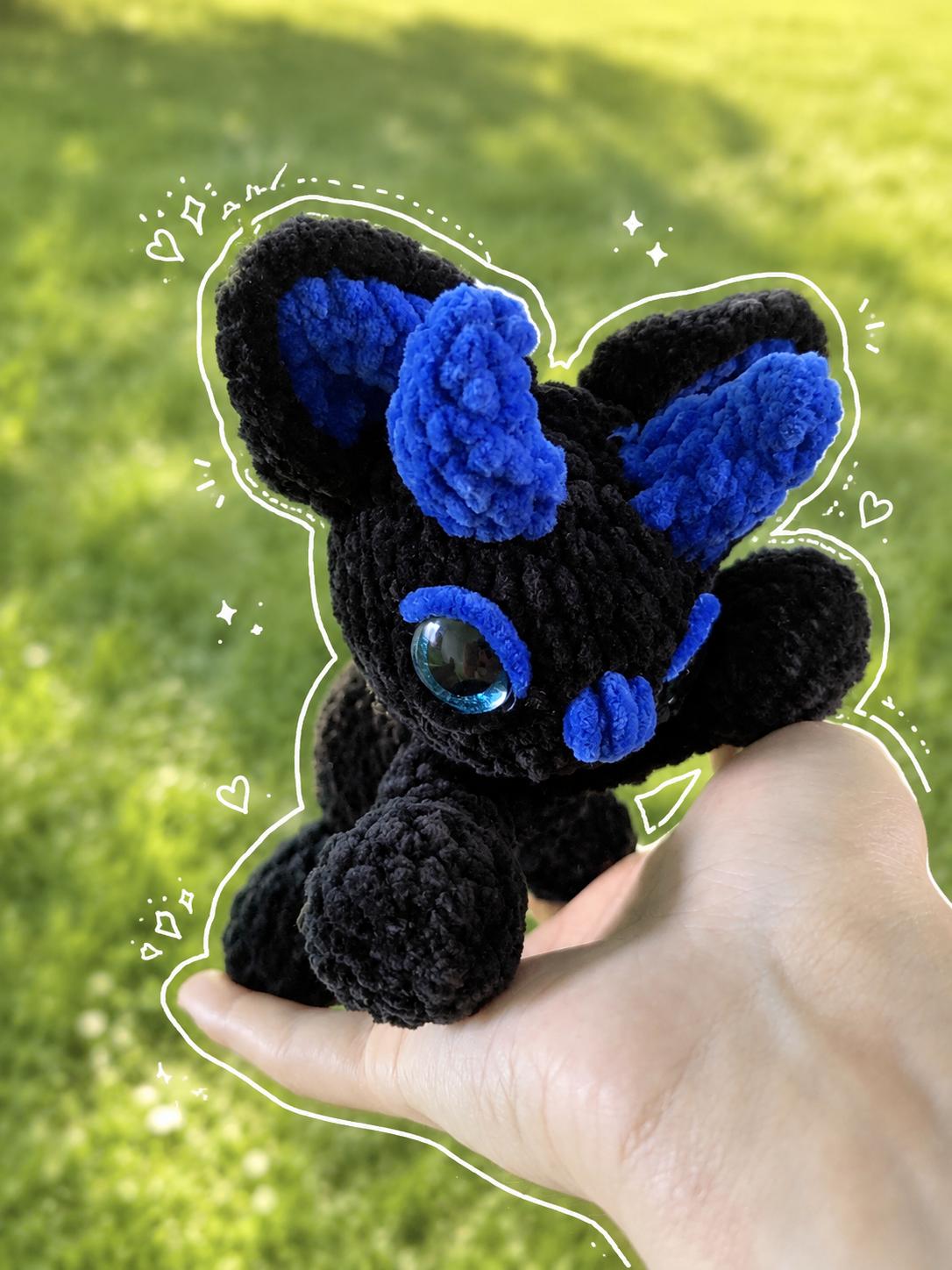 Bloo the Devil Cat Amigurumi, Crochet Pattern