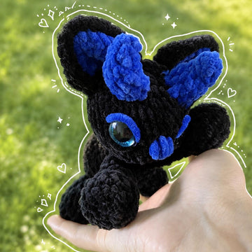 Bloo the Devil Cat Amigurumi, Crochet Pattern