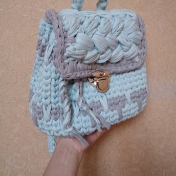 T-shirt yarn Backpack for girl or woman