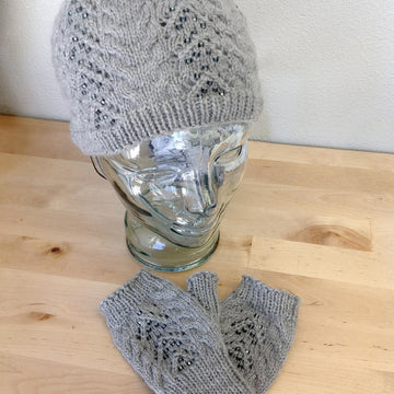 Slightly Cabled Hat & Gauntlets