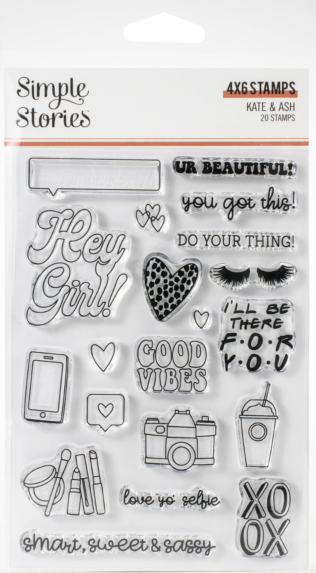 Simple Stories Kate & Ash Photopolymer Clear Stamps - 620046