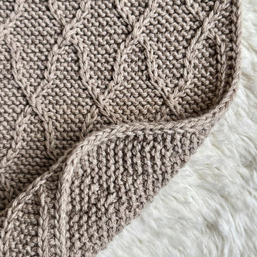 No Purl Lattice Scarf