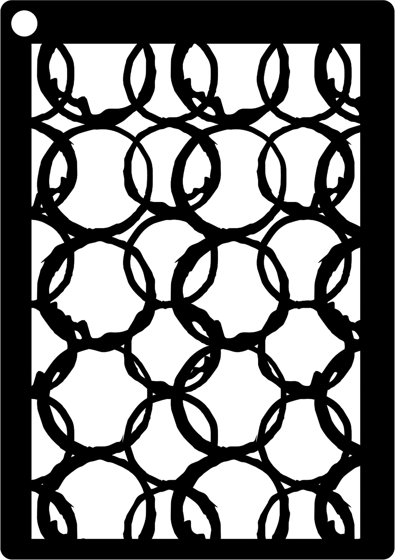 Creative Expressions Mini Stencil - Interlocking Circles