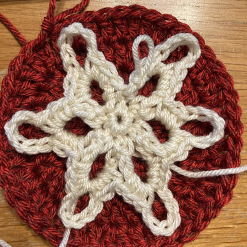 Frost flower beanie