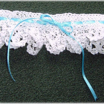 Knitted Wedding Horseshoe and Garter