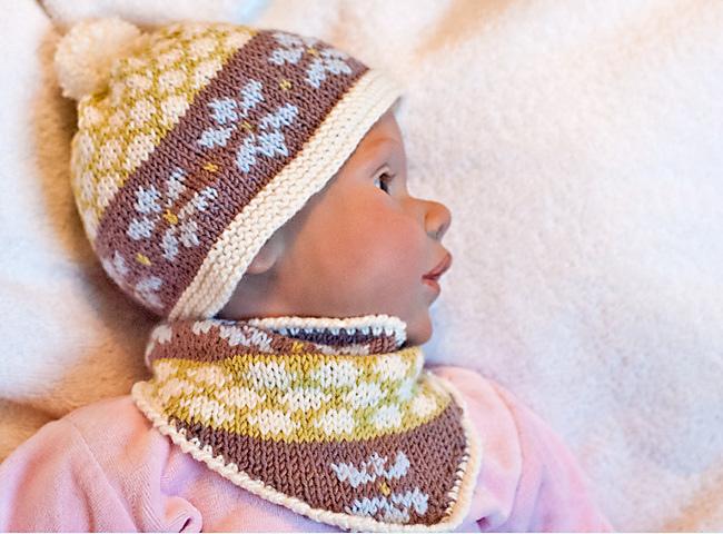Crystal - Hat and Cowl set