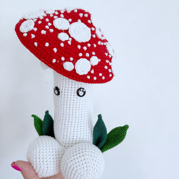 Fly Agaric mushrooms crochet penis